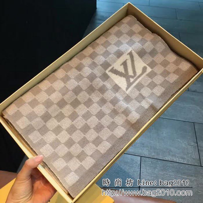 路易威登LV專櫃同步2018男士冬季羊毛圍巾 男女同款 LLWJ6965
